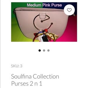 Pink Soulfina Collection Purses 2 n 1